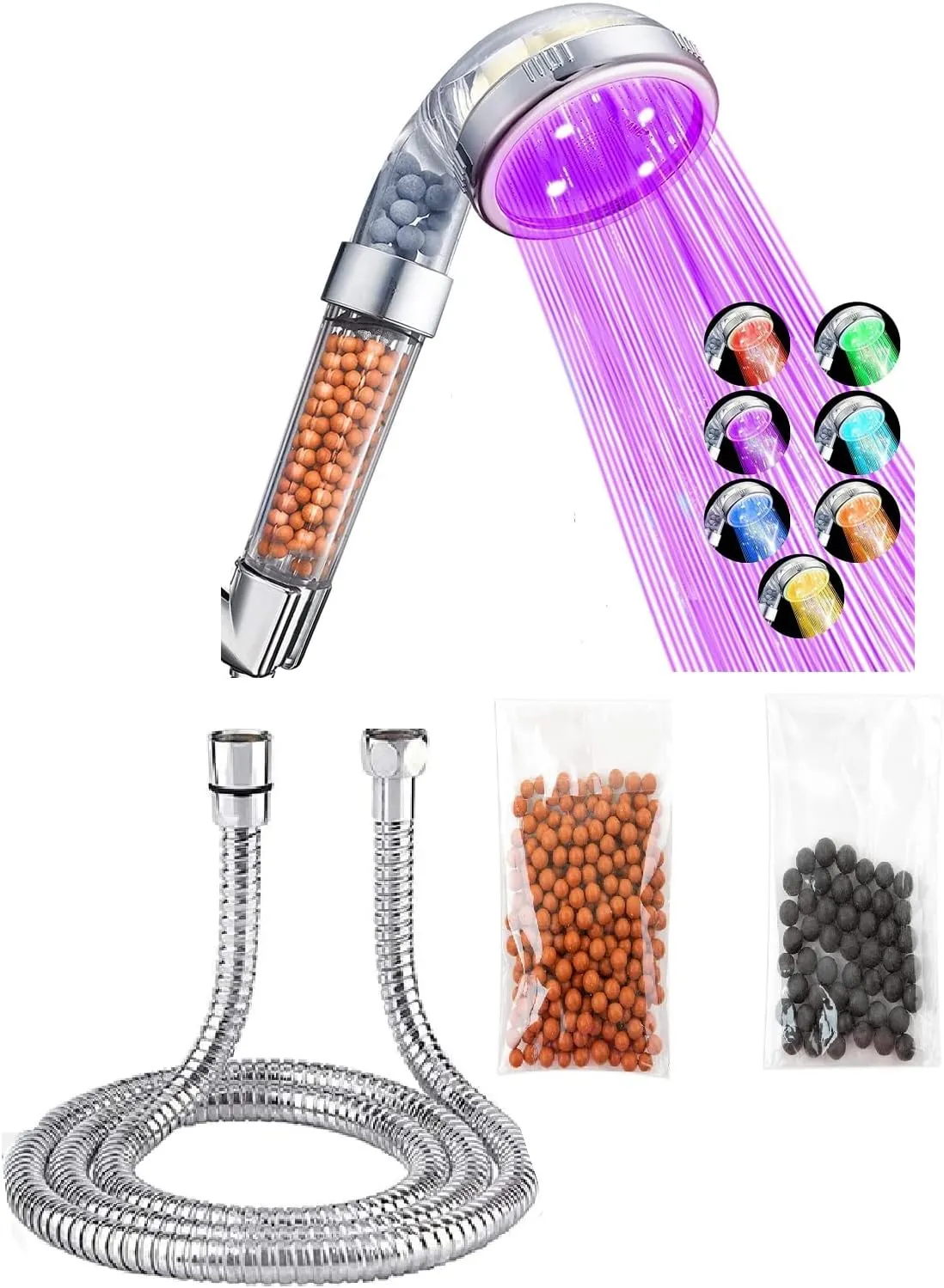 Alcachofa de Ducha con Luces - Oferta en Amazon
